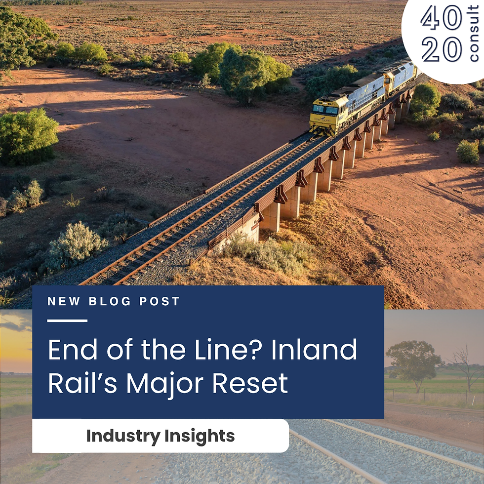 End of the Line? Inland Rail’s Major Reset