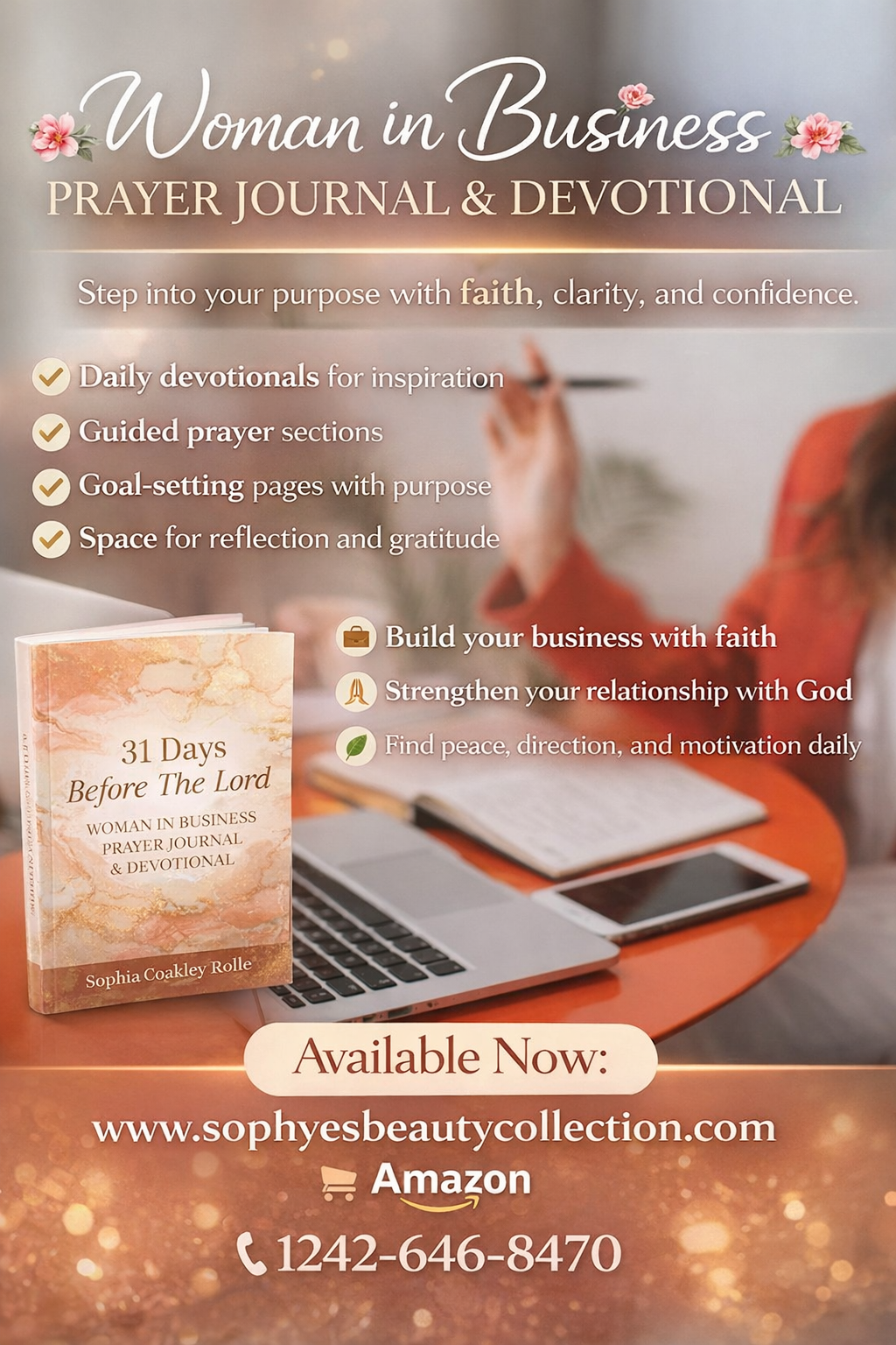 31 Days Before the Lord Woman In Business Prayer Journal & Devotional