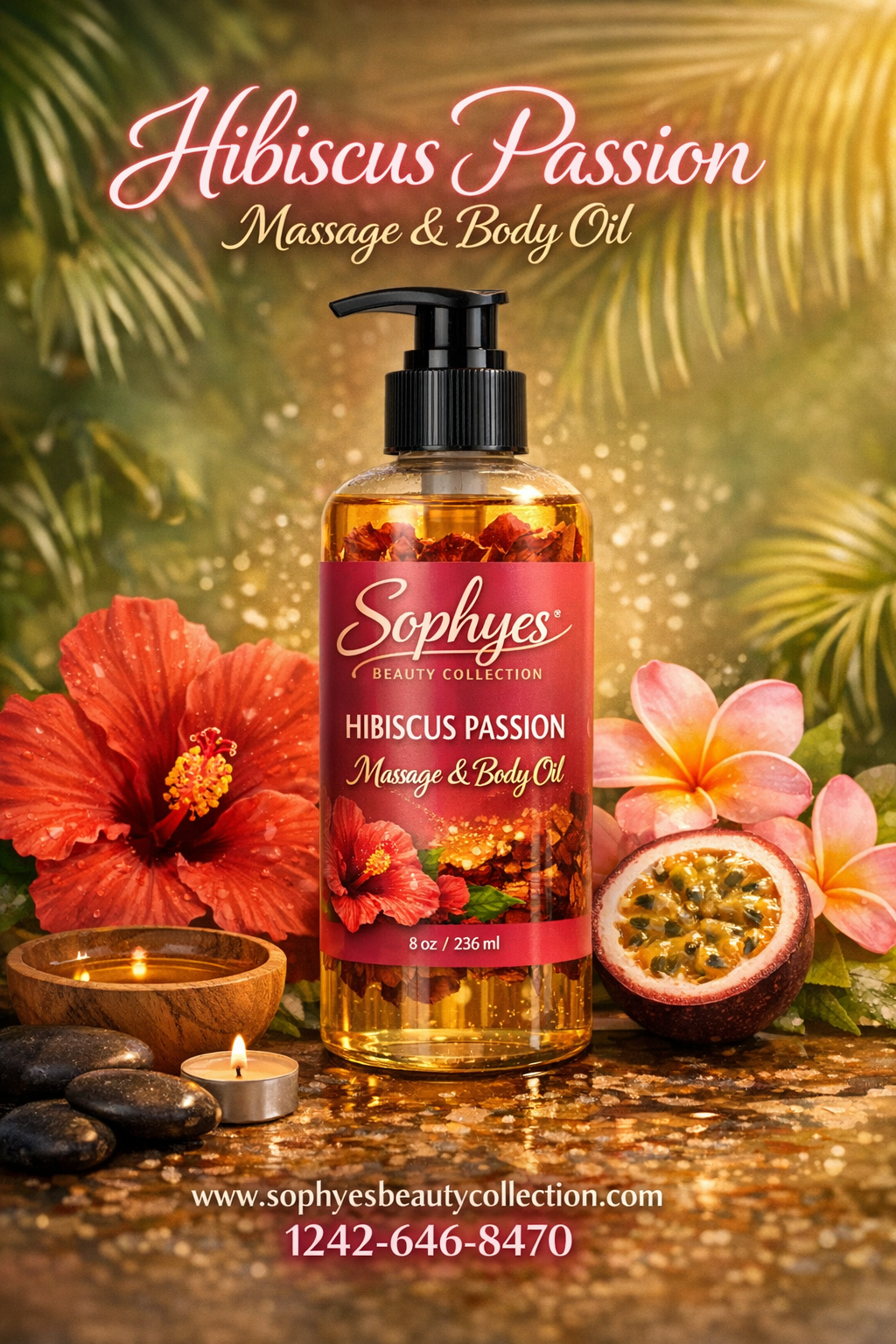 Hibiscus Passion Massage & Body Oil