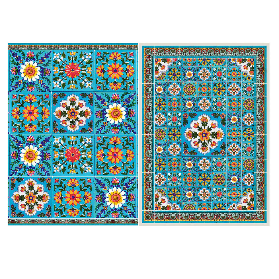 Little Birdie Decoupage Filament Paper A4 Size 2Sheets Floral Tile