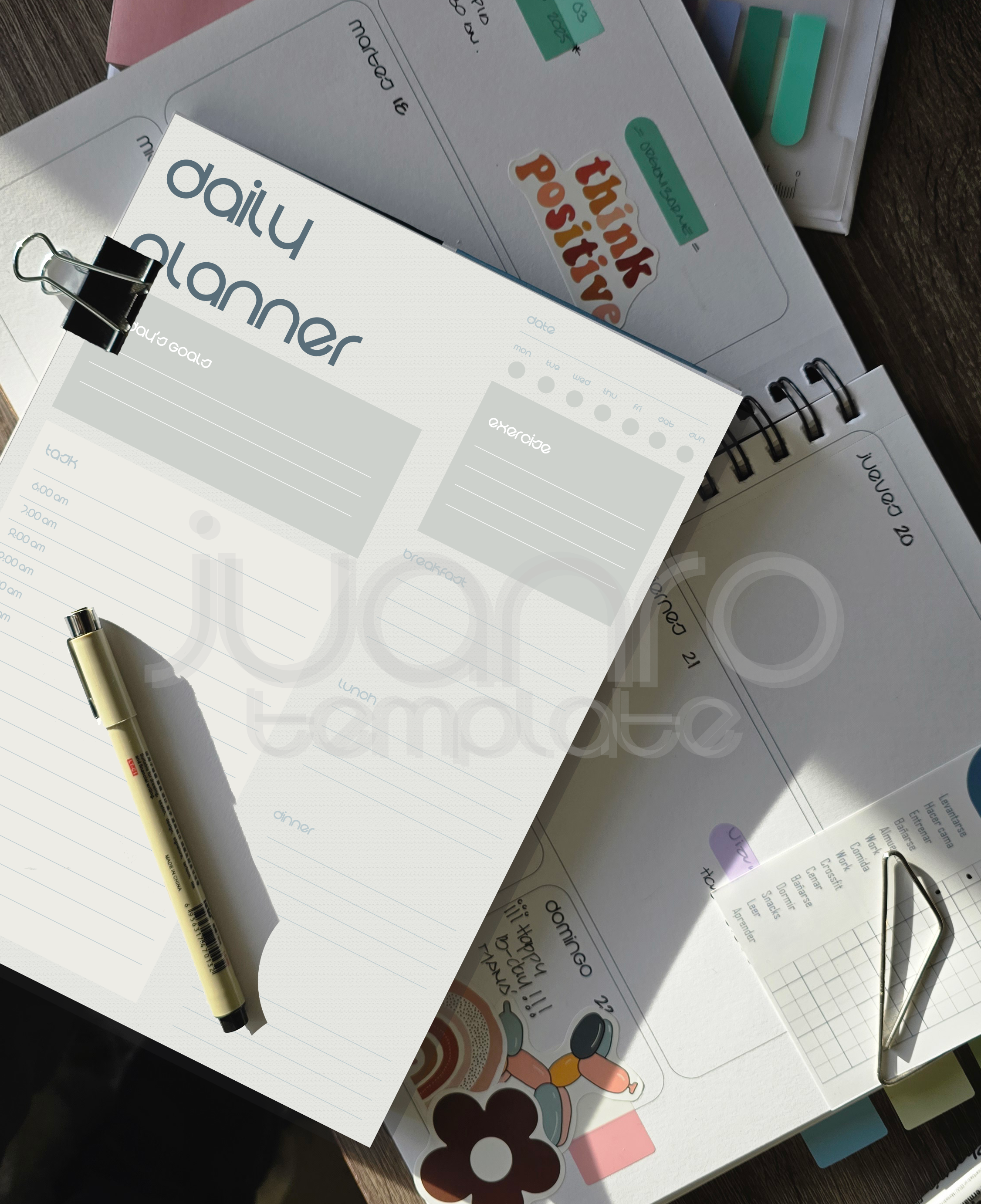 Daily Planner BAU BLUE EN
