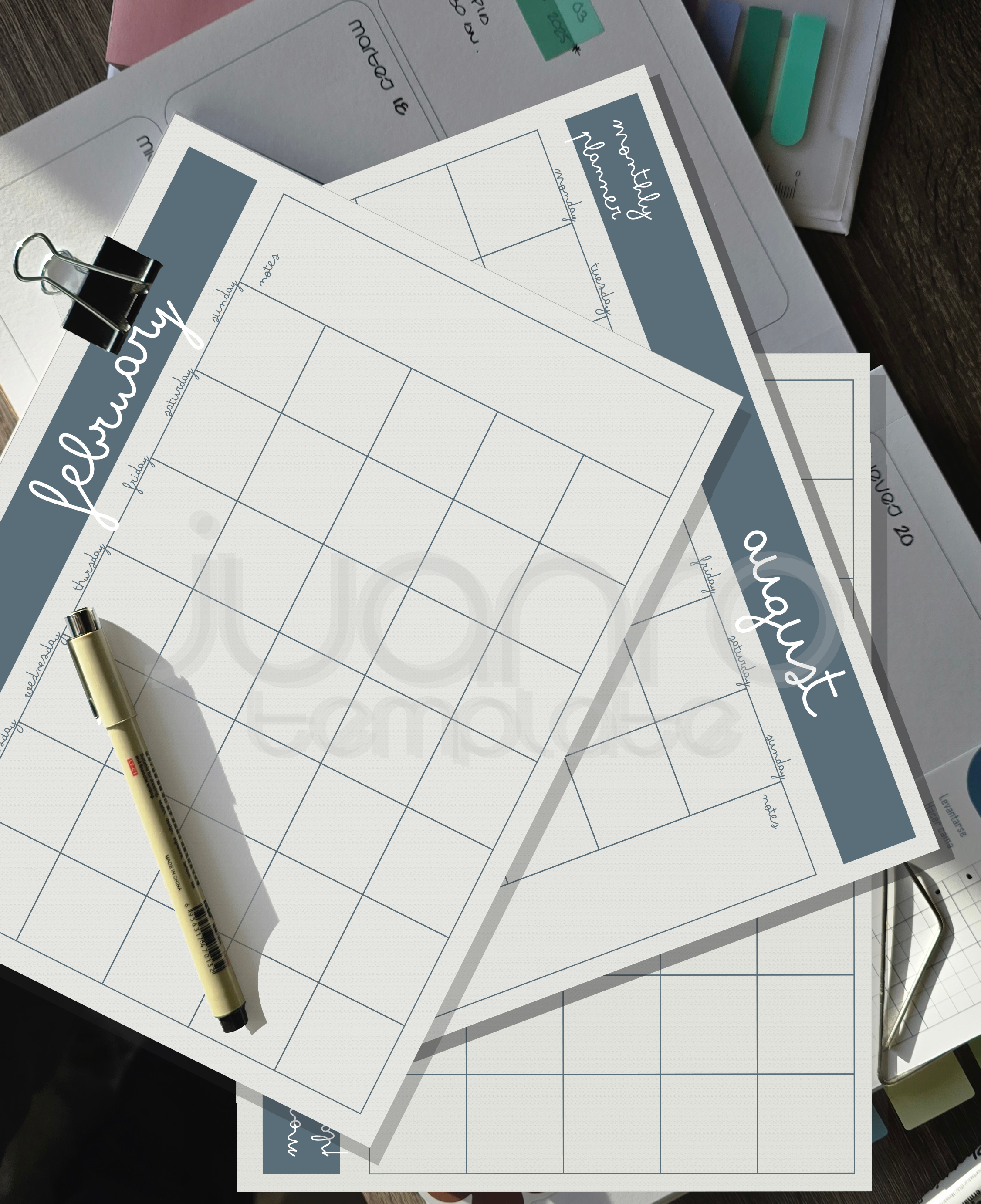 12 Months Planner BIMB BLUE