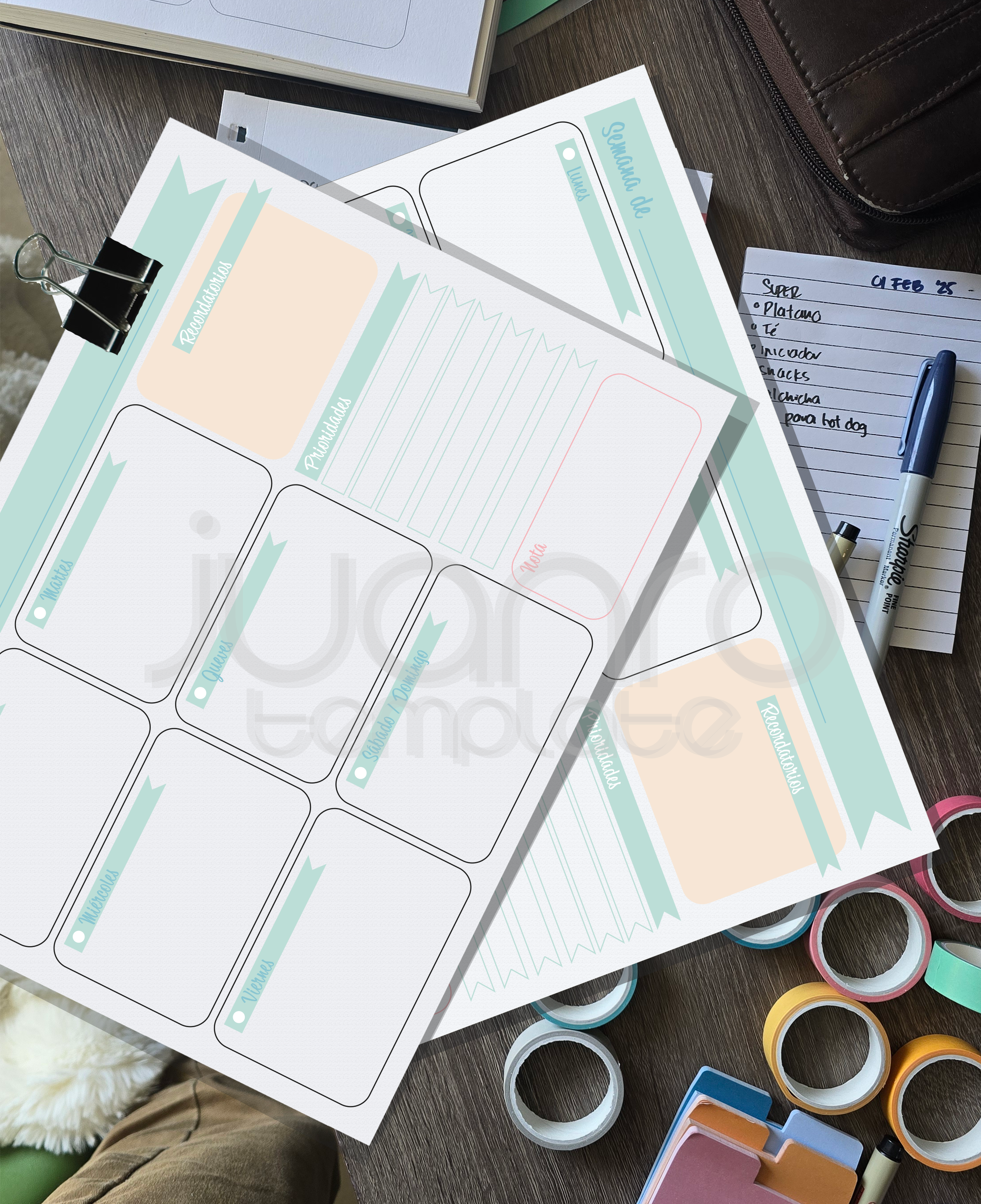 Planeador Semanal A SPRING ES