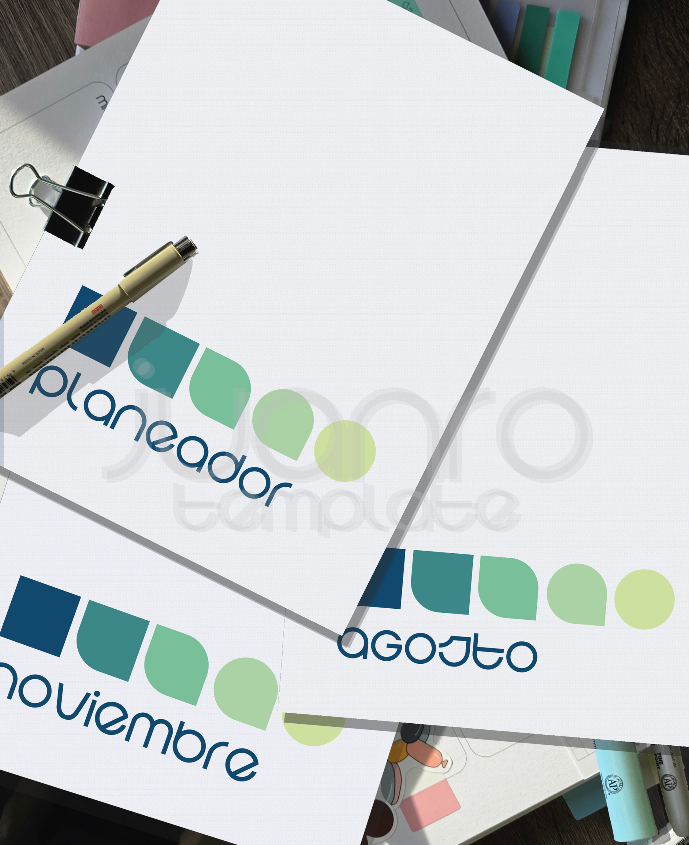 13 Portadas Planner BAU VERANO