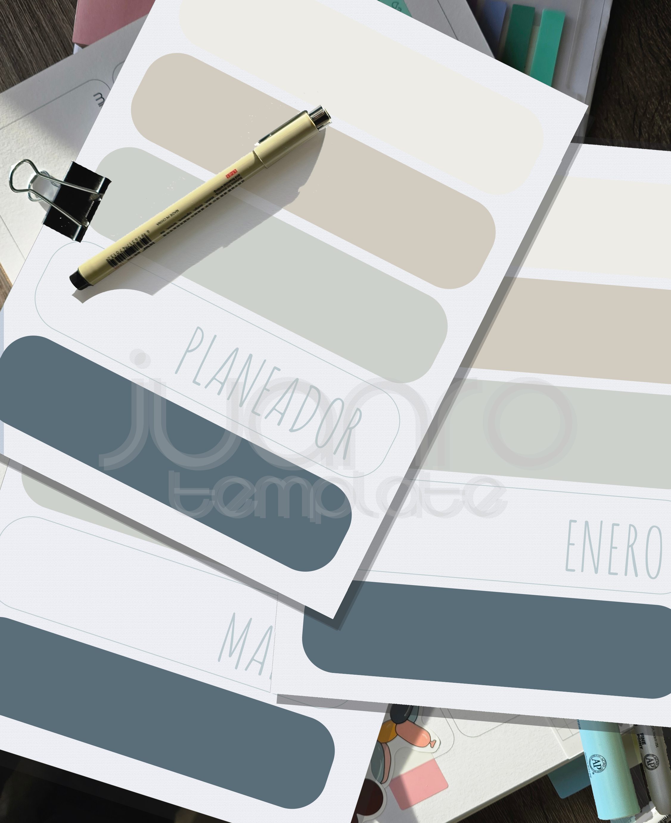 13 Portadas Planner AMAT BLUE