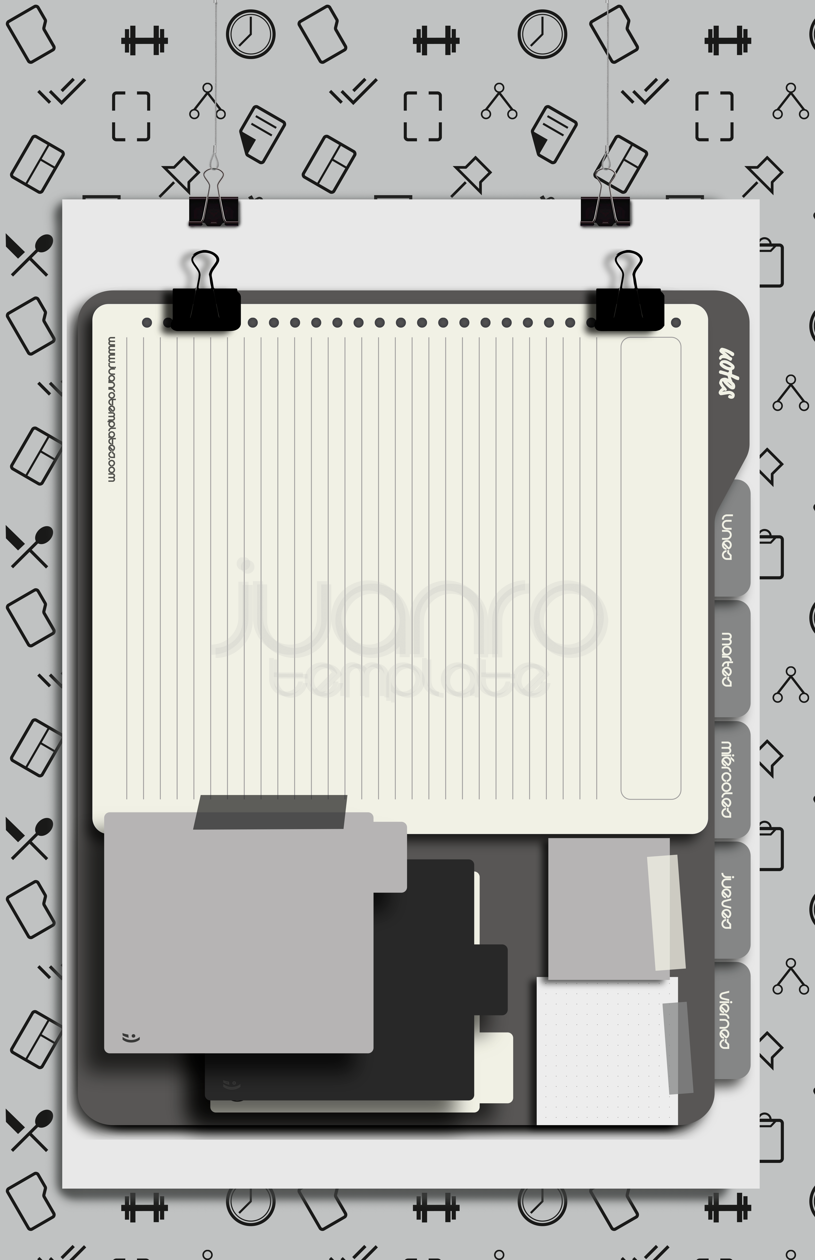 MONOCHROM NOTE HORIZONTAL