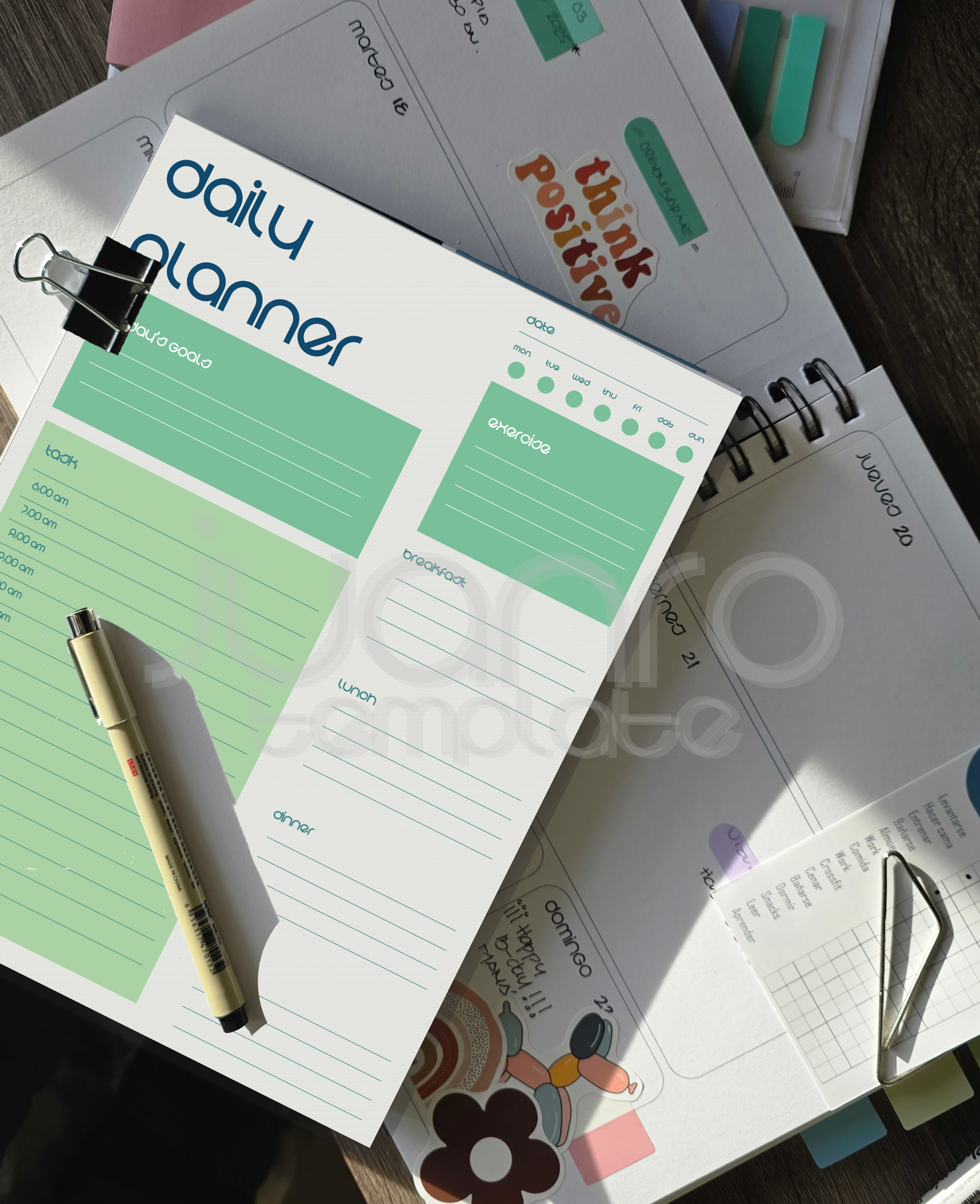 Daily Planner BAU VERANO EN