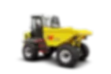 Wacker Neuson DW90 cabbed 9 tonne dumper for contract hire with white background.