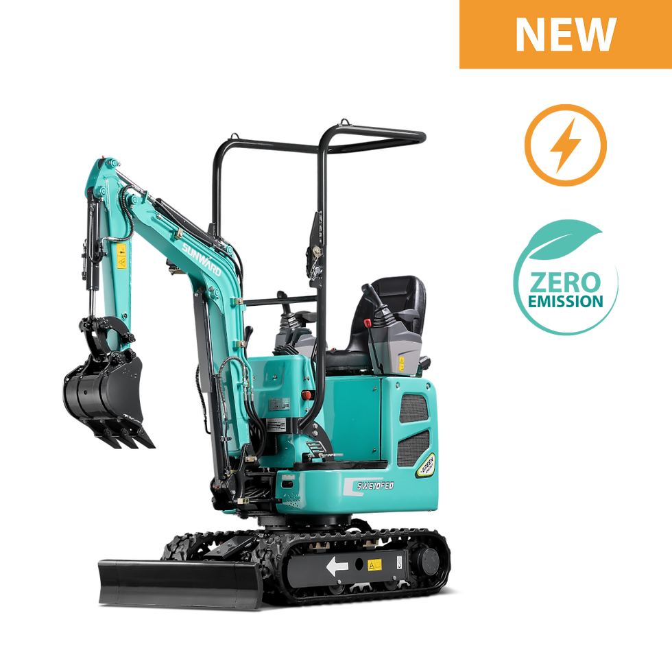 Sunward SWE 10FE 1 Tonne Electric Mini Excavator on site UK | Britplant