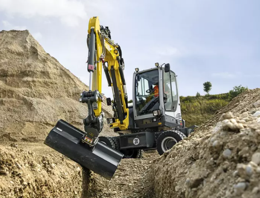 Thumbnail: Wacker EW65 on site