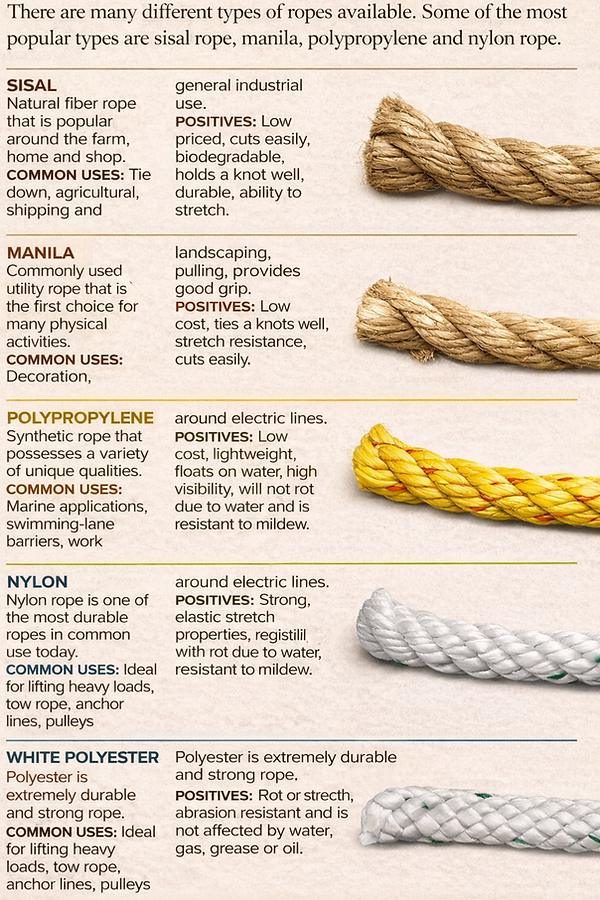 ROPE TYPES