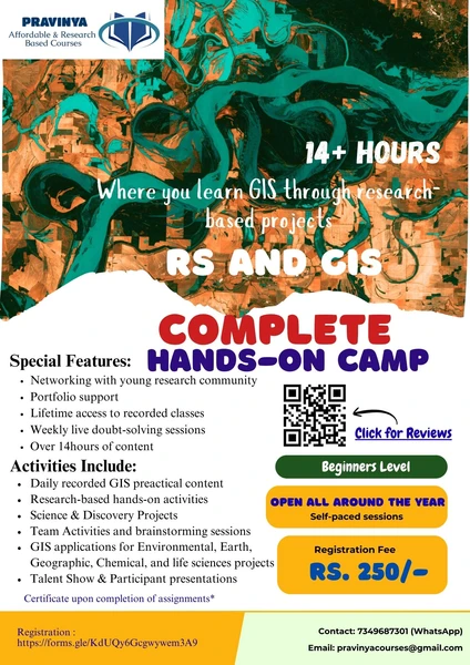 RS and GIS Complete Hands-on 30-Days Camp
