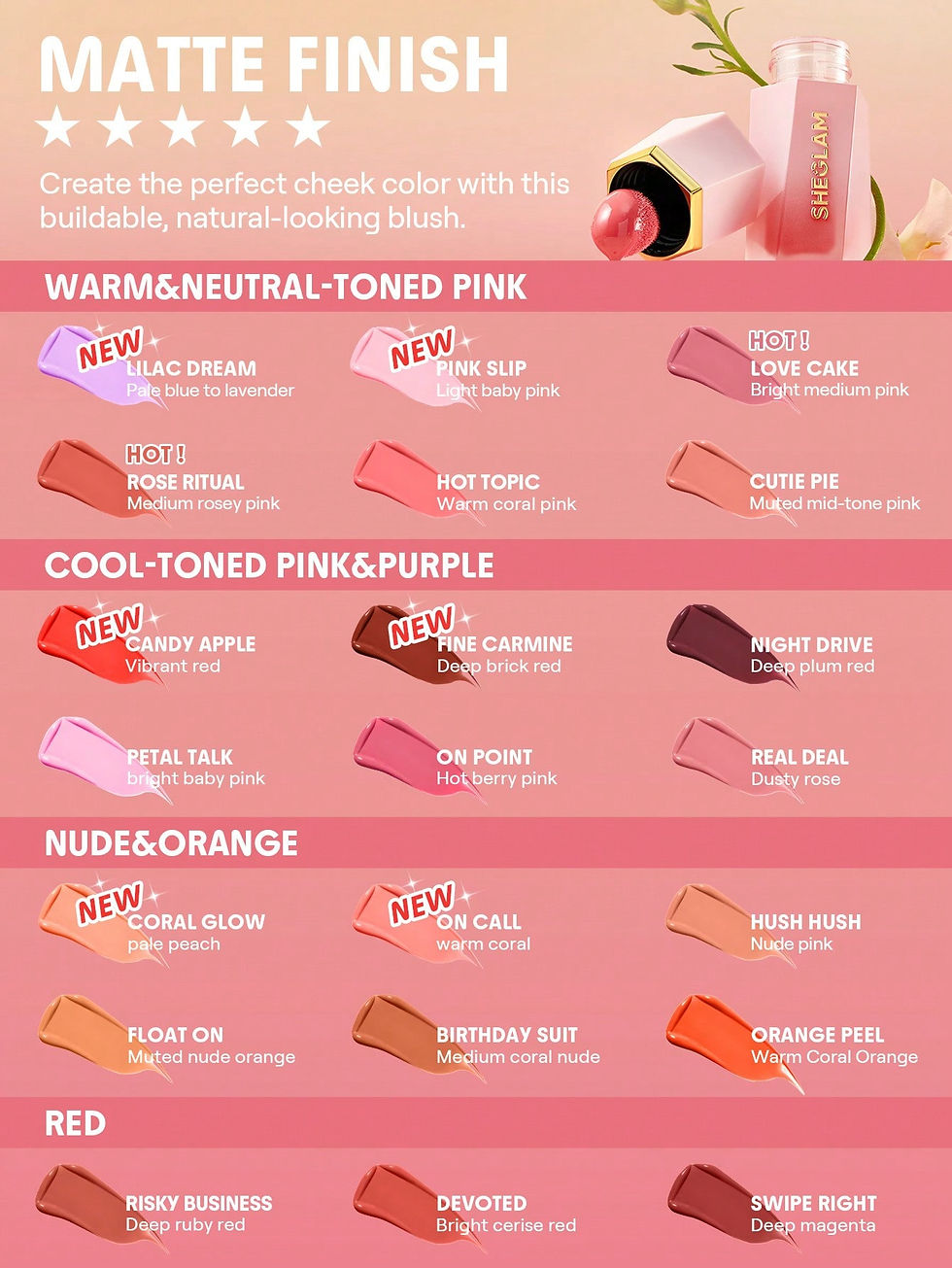 Thumbnail: SHEGLAM Color Bloom Liquid Blush - Rose Ritual
