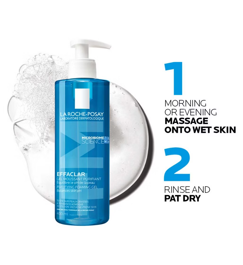 Thumbnail: La Roche-Posay Effaclar Purifying Foaming Gel Cleanser for Oily, Blemish-Prone