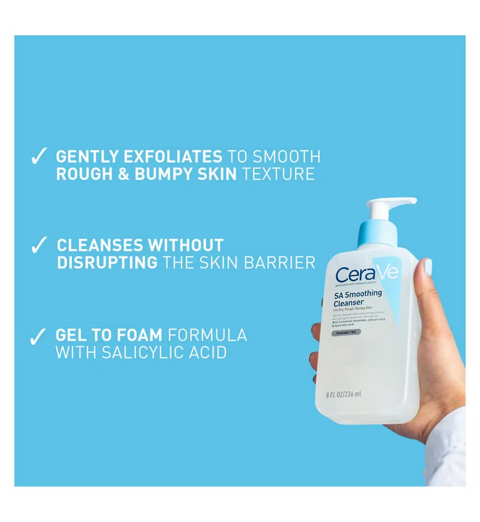 Thumbnail: CeraVe SA Smoothing Cleanser with Salicylic Acid for Dry, Rough & Bumpy Skin 236