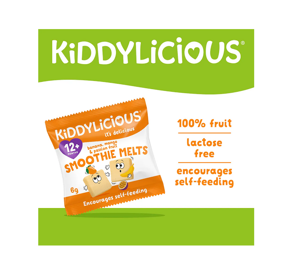 Thumbnail: Kiddylicious Smoothie Melts - Banana, Mango & Passion Fruit 6g