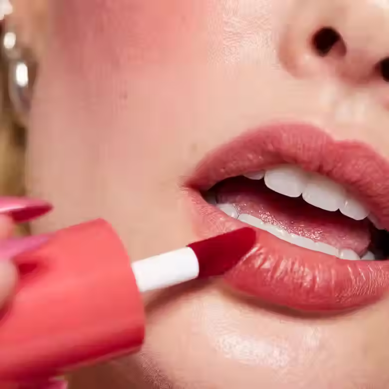 Thumbnail: e.l.f. Sheer For It Blush Tint - Buildable Stain For Lips + Cheek - Plums Up