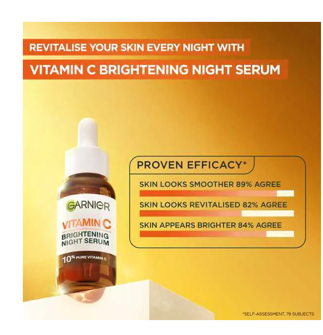 Thumbnail: Garnier Targeted Anti Dark Spot Night Serum with 10% Pure Vitamin C - 30ml