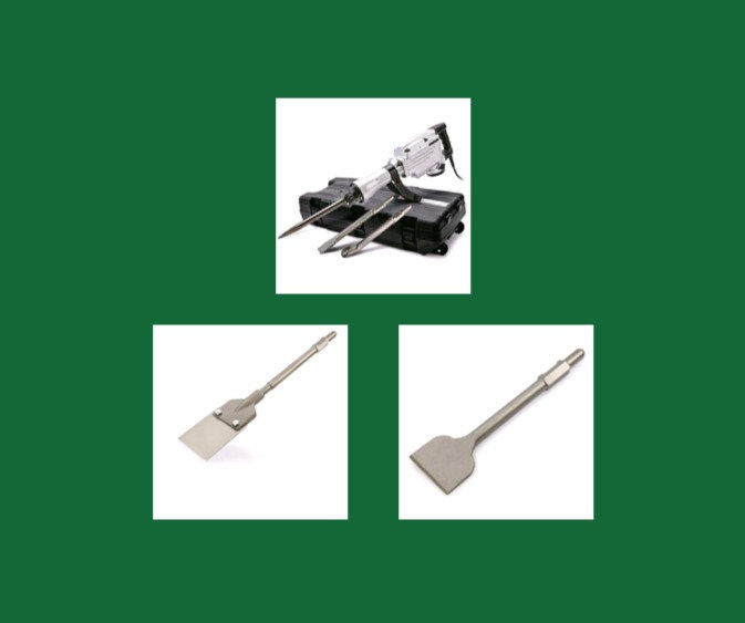 JACKHAMMER & TILE REMOVAL CHISEL SET Easy Hire Tools