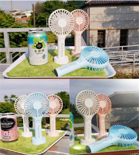 縮圖：【Horizon 】最安全手持小風扇- 隨機兩色(USB充電 2200電池大容量)（雙重電路防暴保護，一千萬產品責任險)
