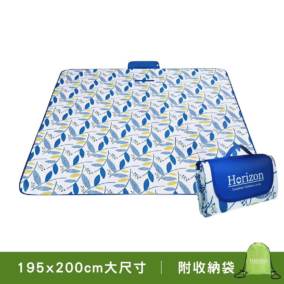 縮圖：【Horizon 】195x200cm 加大防潮沙灘野餐墊 (附肩背收納袋)(六色可選)