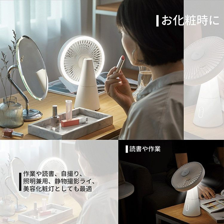 縮圖：【ikiiki】 香芬玩美LED燈桌上風扇