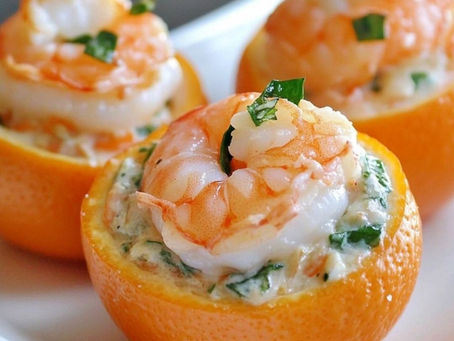 Clémentines farcies aux crevettes