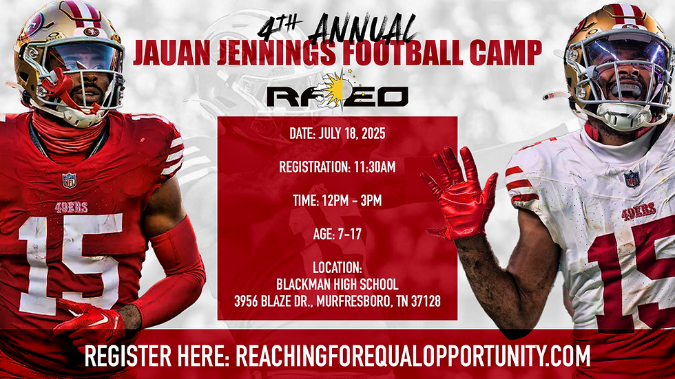 Jauan Jennings 4th annual youth football camp