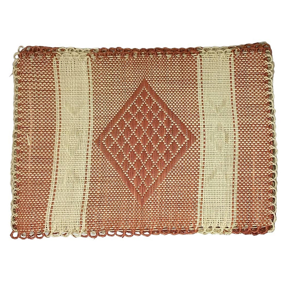 Miniatura: IRACA rectangular placemats + embroidery + rings (6 pieces) - IHE
