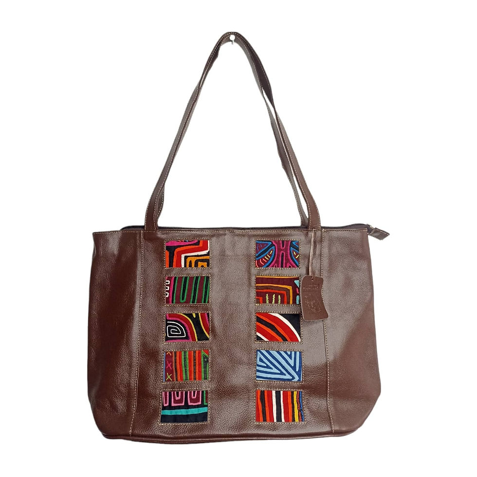 Miniatura: Kuna Mola-decorated leather shoulder bag - KBG