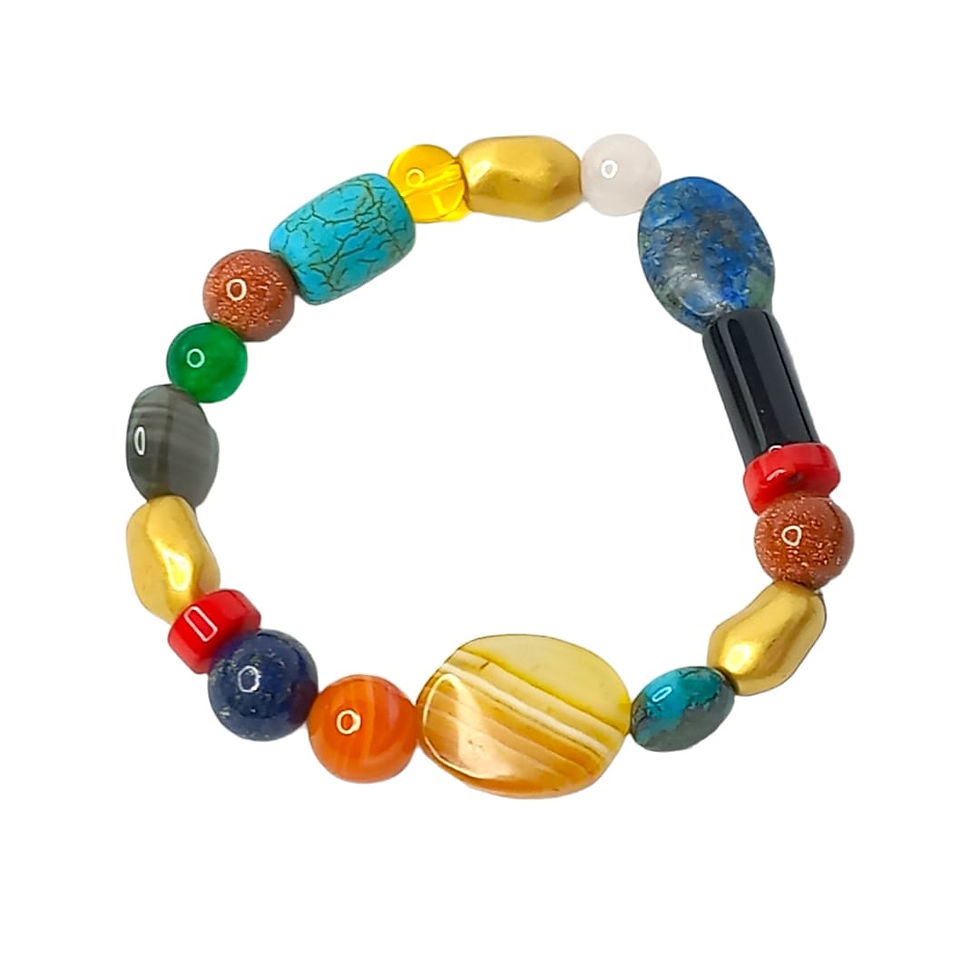 Pulsera de piedras semipreciosas variadas (2) - JCO002605