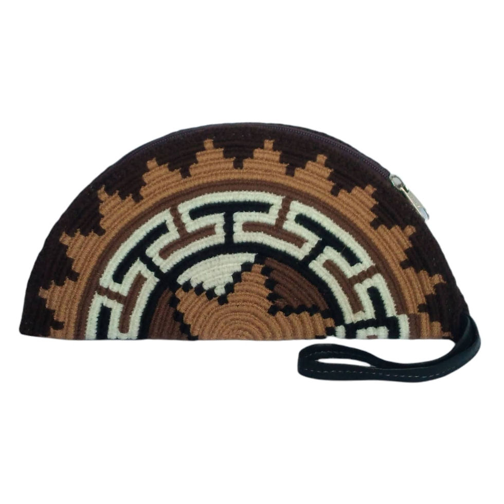 Miniatura: Wayuu Semi-circle Clutch (wallet/ necessaire) - WWS