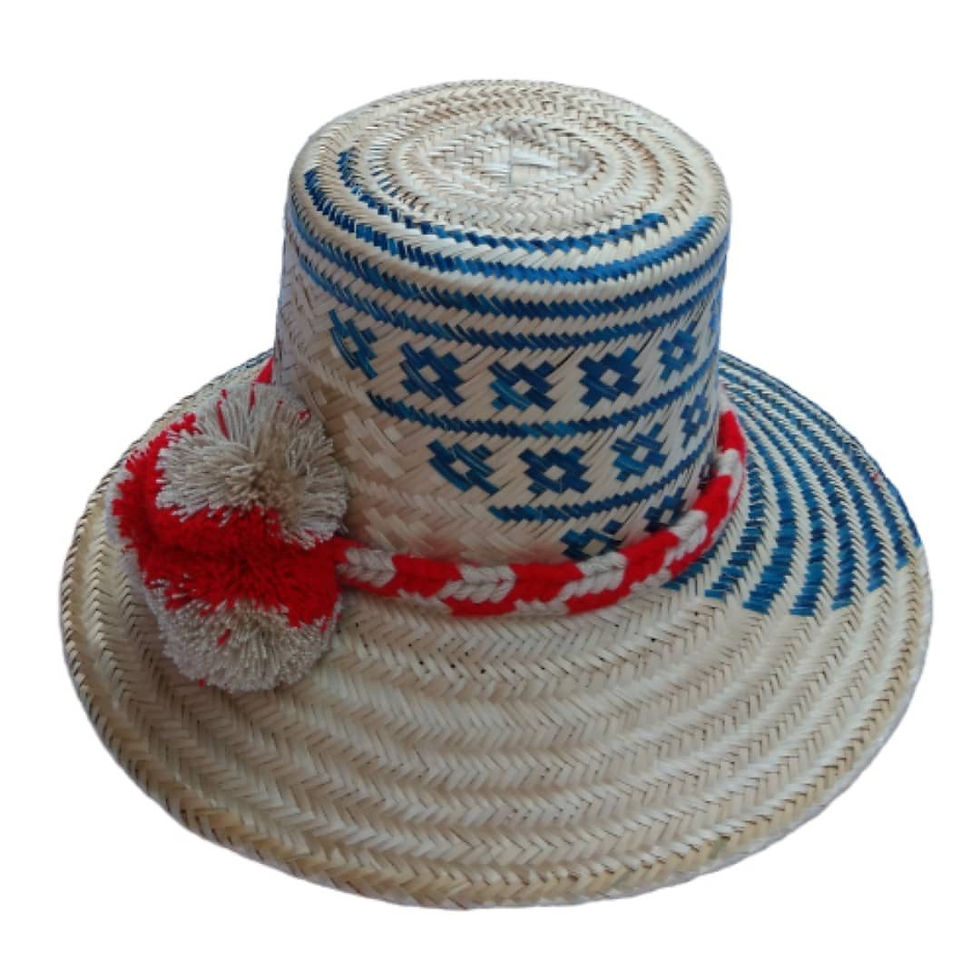 Miniatura: Wayuu Hat - normal size - with Ribbon - WHC