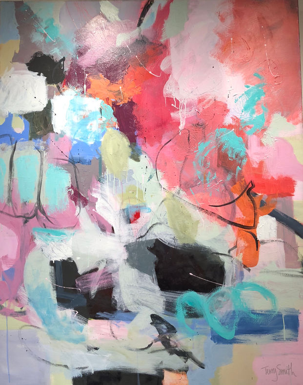 Large abstract painting 
