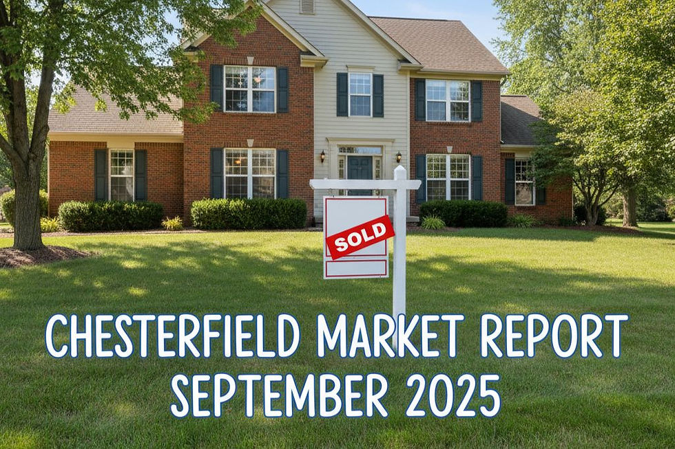 Chesterfield Market Report for September 2025 showing a home that has sold in Chesterfield, MI