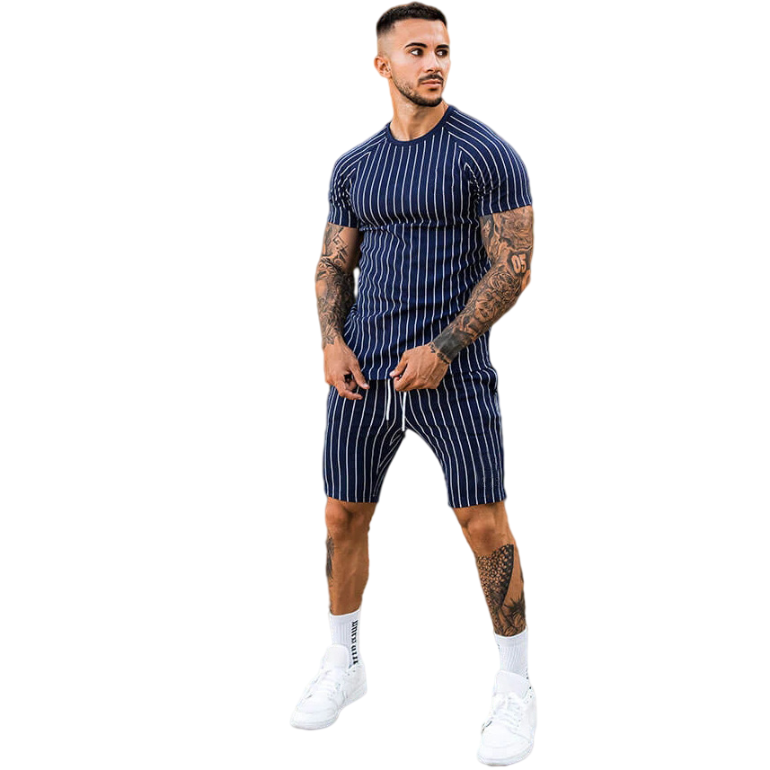 Thumbnail: Stripe Fabric T-Shirt