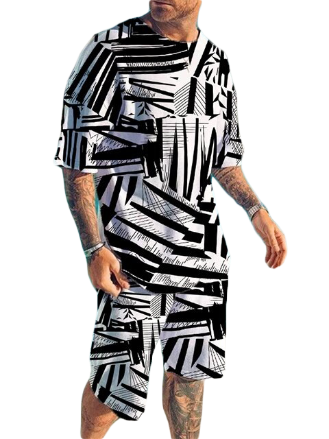 Thumbnail: Street Wear Printed Tracksuit Set