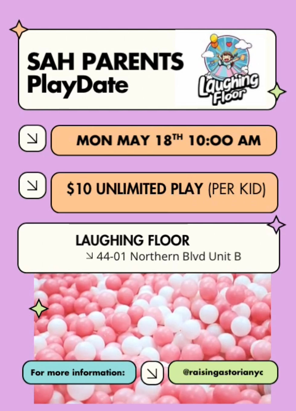 SAHParents Play Date at Laughing Floor