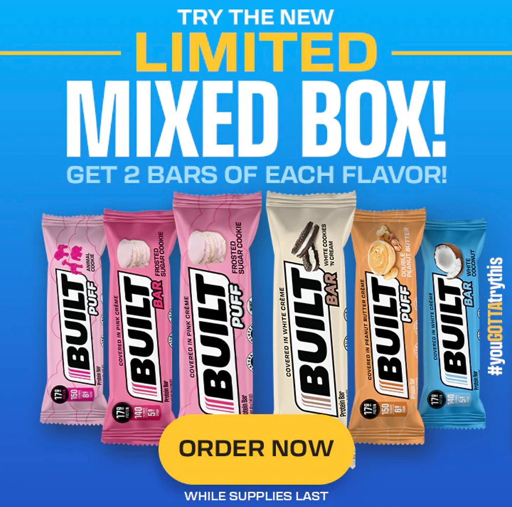 Blue Raspberry Built Bar Box SOLD OUT: New Built Mixed Box With All the New Flavors!