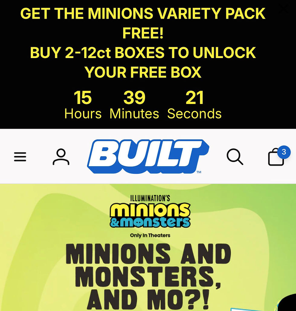 LIVE: Buy Two 12ct Boxes and Get a Minions Box Free, Code LOUISE2020 Stacks!