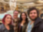 Ana, myself, Nicole, and Chase at Caesars Palace, moments before roulette