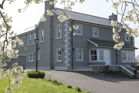 beautiful house with refurbished elevation