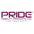PRIDE MOBILITY PRODUCTS LTD. logo with slogan LIVE YOUR BEST™