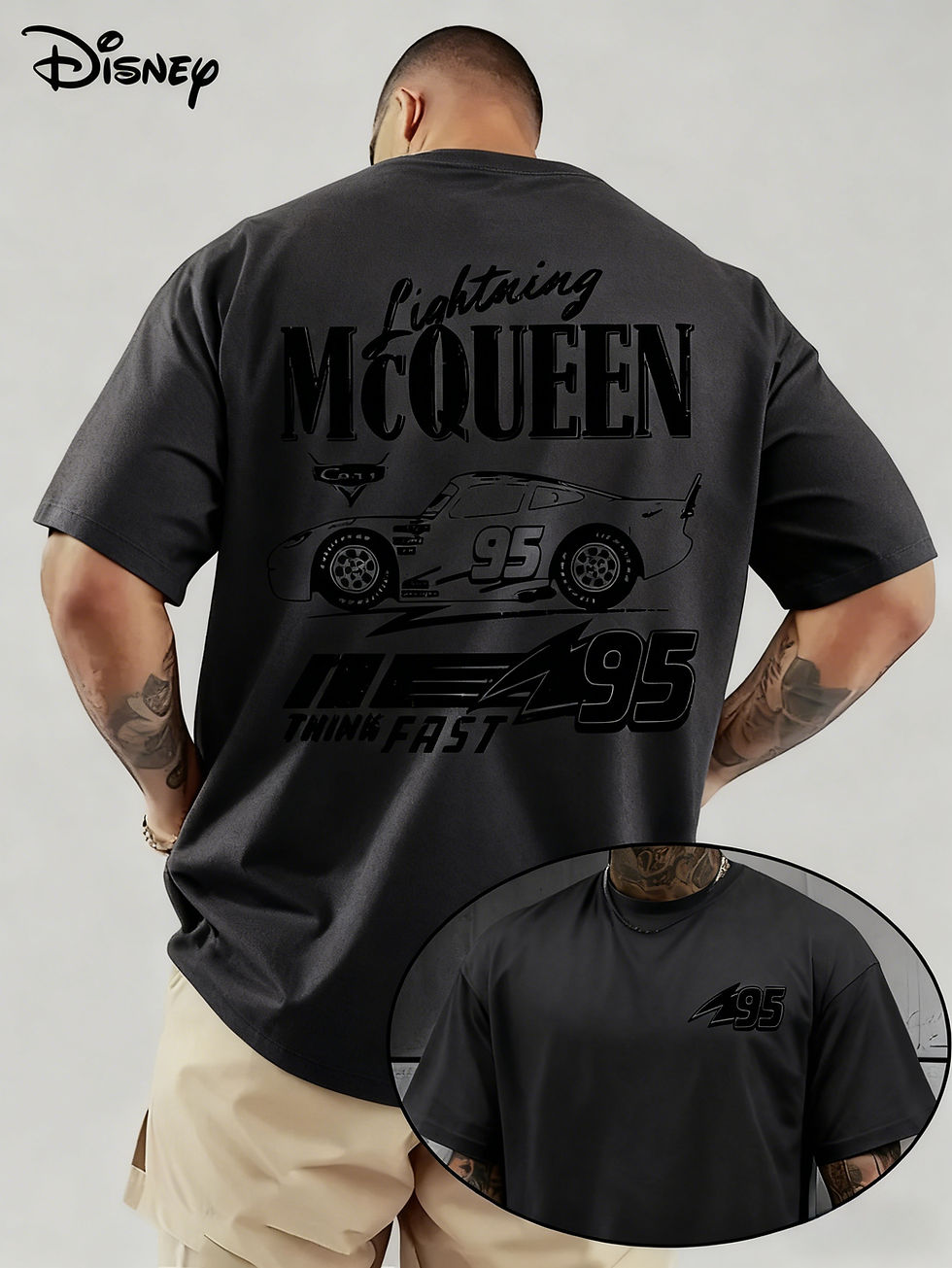 Miniatura: Camiseta Unissex Relâmpago McQueen Disney - Estampa Casual