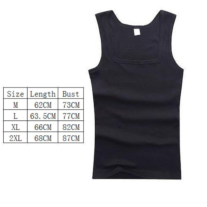Miniatura: Regata Masculina Oversized 100% Algodão - Cor Sólida Fitness Musculação