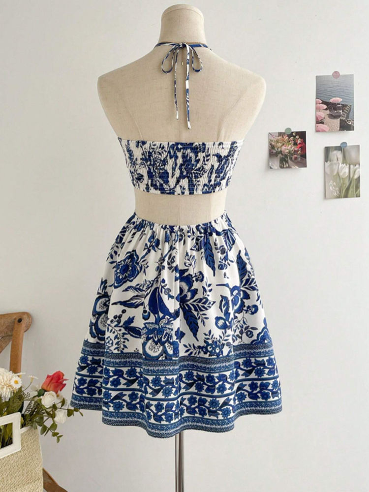 Miniatura: Vestido Feminino Floral Romântico - Frente Única Elegante Moda Verão