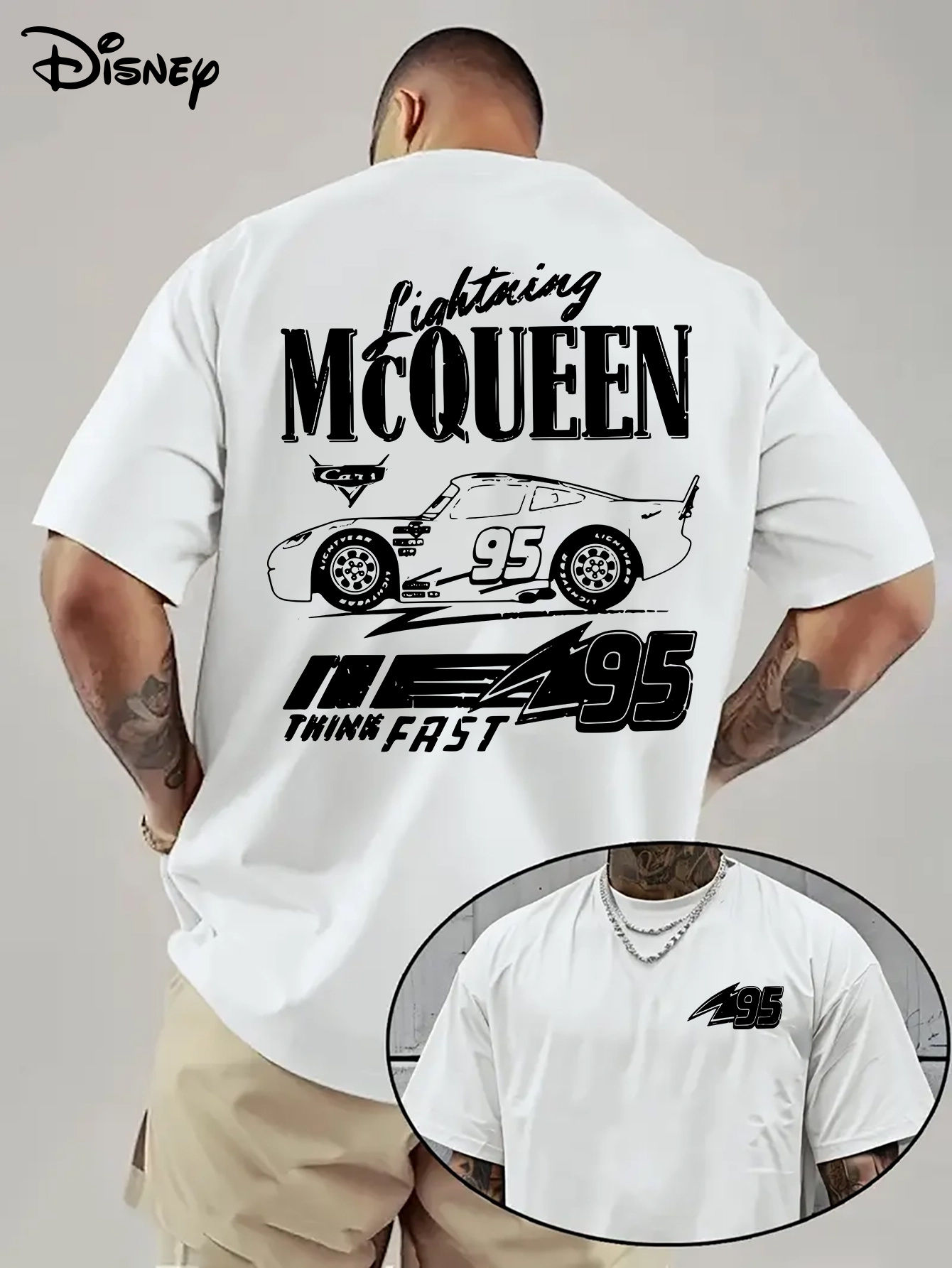 Camiseta Unissex Relâmpago McQueen Disney - Estampa Casual