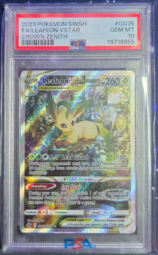 2023 Pokémon PSA GEM MT 10 Leafeon Crown Zenith | SWIFT UNIVRSE