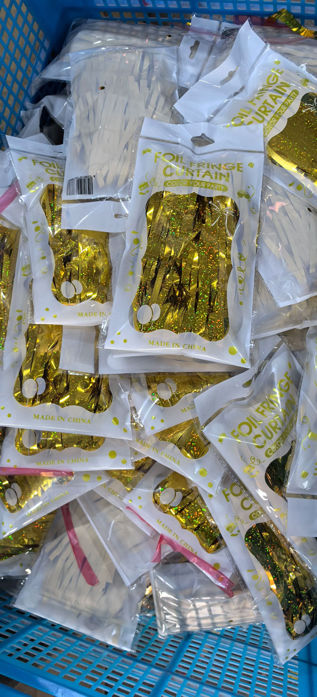 Party Back Drop Large Foil Curtains for Birthday Decoration Pack of 5