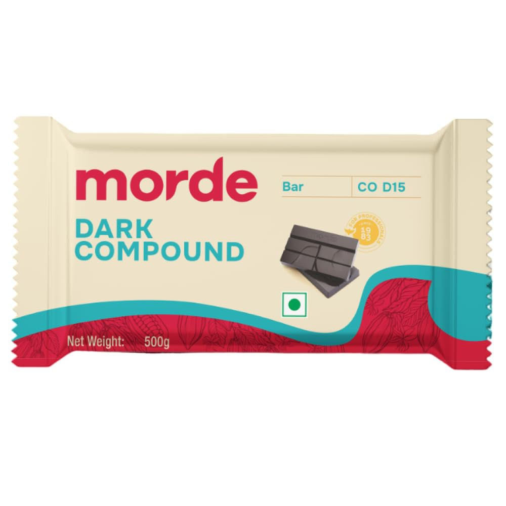 Morde Dark Compound Chocolate Bar CO D15, 500g (Pack of 2)